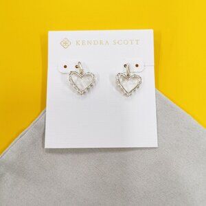 Kendra Scott Sophee heart Gold Drop Earrings